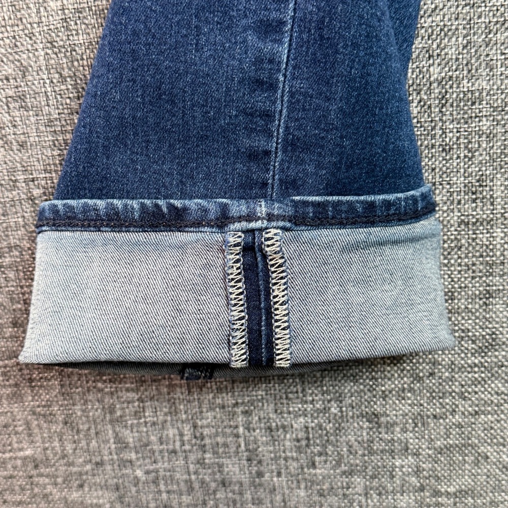 Womens Gap Classic Straight Jeans | 33 Waist - Size 16 | Tall Dark Wash Mid Rise - Picture 4 of 13